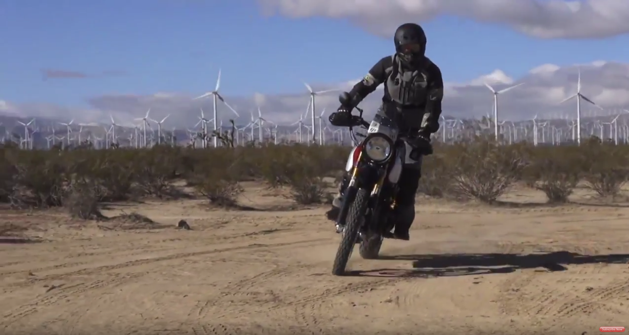 Jim Riding the SC3 in the Mojave Desert